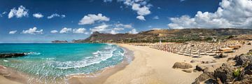 Falassarna Beach on the island of Crete in Greece