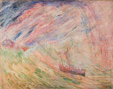 Christus bedaart de storm, James Ensor