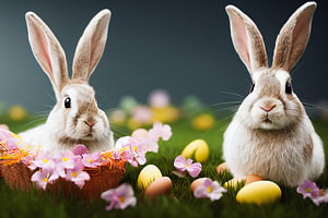 Osterhase Wallpaper Illustration