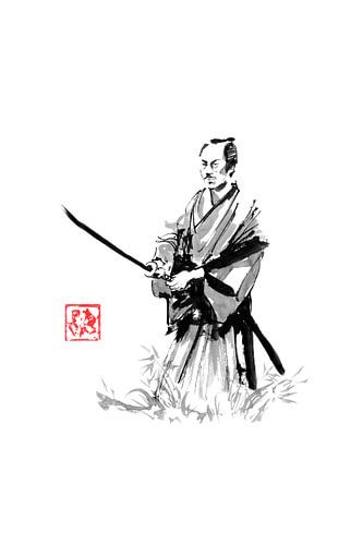 samurai in the field