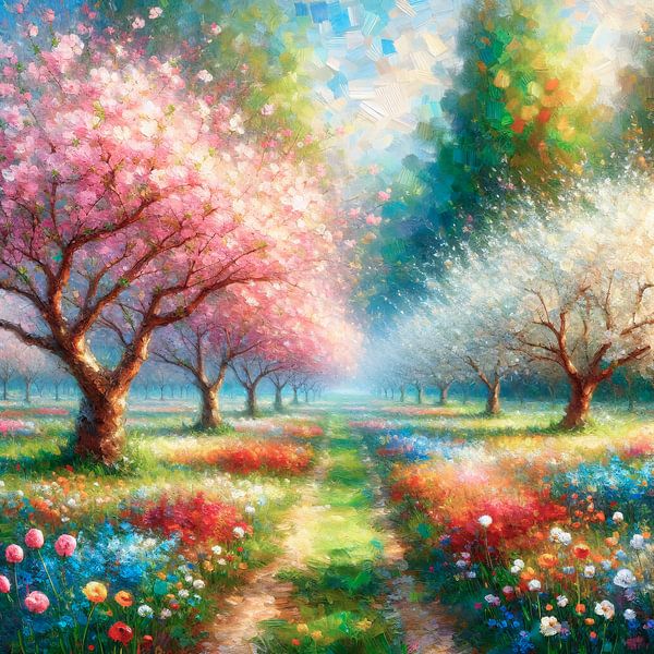 Cherry trees in the Altes Land by Sabine Wagner