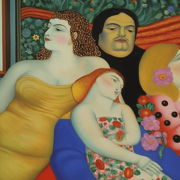 Klimt trifft Botero von Ton Kuijpers