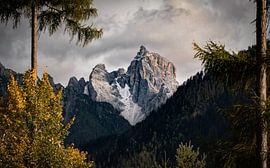Berggipfel des Birkenkofels in den Dolomiten, Italien von Michael Fousert