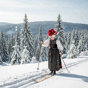 Die Schwarzwald-Marie auf Ski