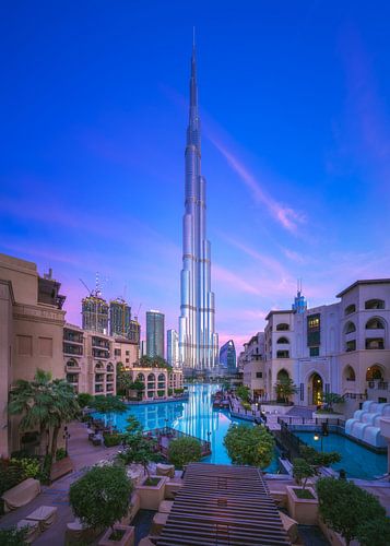 Dubaï Burj Khalifa au lever du soleil