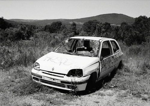 Autowrak in Frankrijk