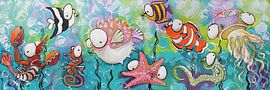 Glückliche kleine Fische von Lineke Lijn