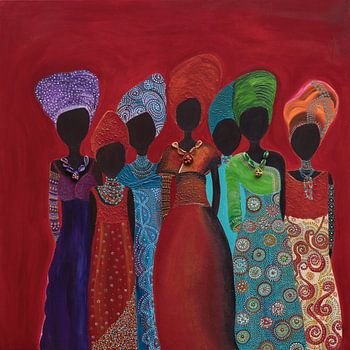 Painting African women Thandiwi