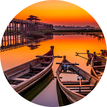 Zonsopkomst U Bein brug van Antwan Janssen