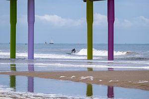 Surfer in Farbe