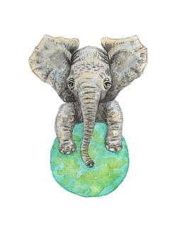 Bébé éléphant enjoué