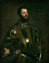Portret van Alfonso d'Avalos, Markies van Vasto, in Armore, Titiaan van Meesterlijcke Meesters thumbnail