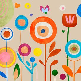 Playful Spring Blossoms von Georgia Chagas