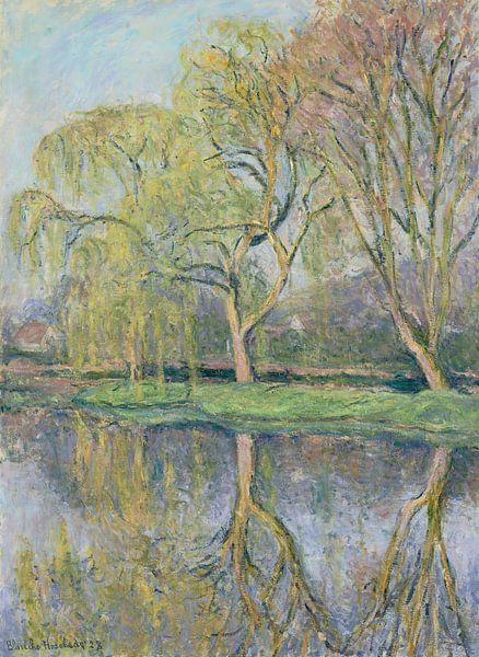 Frühling (Der Seerosenteich in Giverny), Blanche Hoschedé-Monet von Meisterhafte Meister