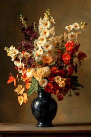 Goldene Blütenblatt-Silhouette von Christian Ovís