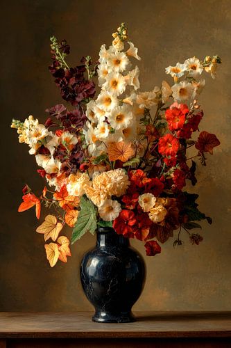 Golden Petal Silhouette