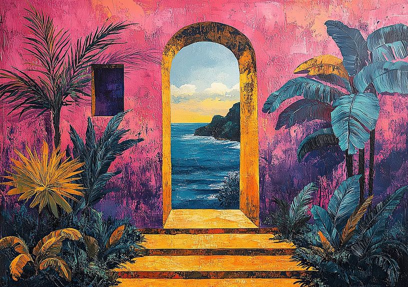 Matisse inspires Open Window Sea by Niklas Maximilian