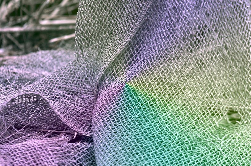 Delicate pastel-coloured linen textures by Silva Wischeropp