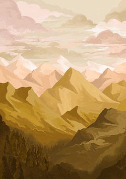 Mountain Sunset by Goed Blauw