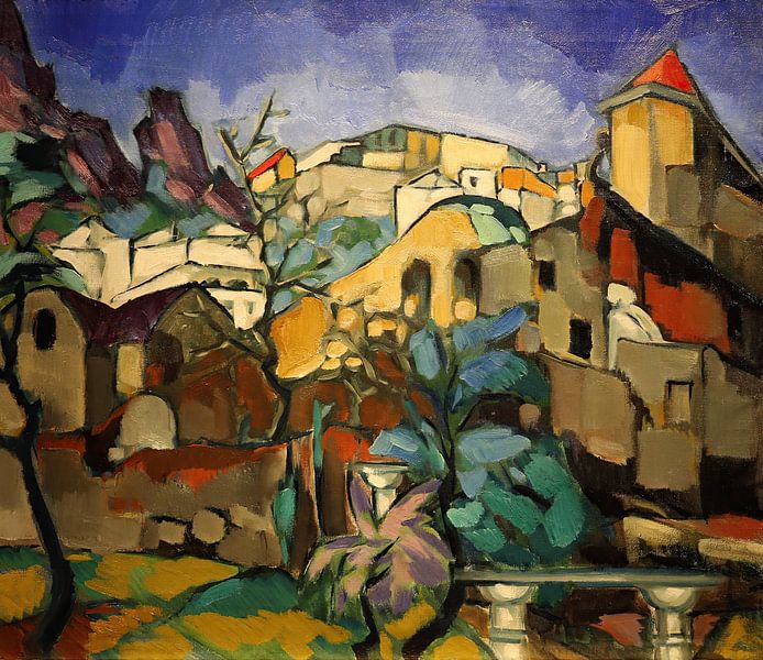 Konrad Mägi - Landschap op Capri van Peter Balan