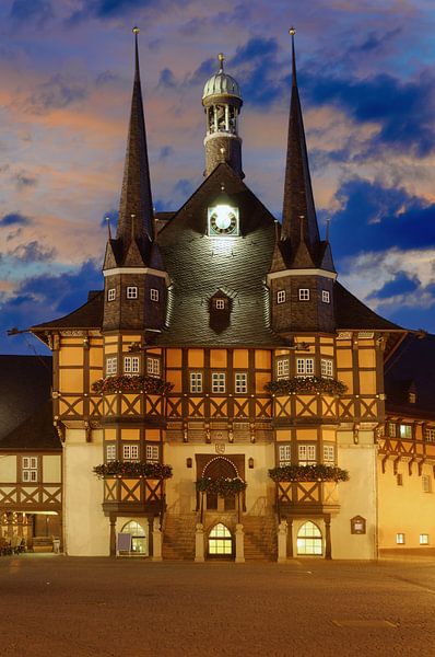 City hall in Wernigerode by Peter Eckert