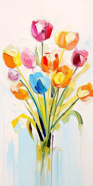 Flowers by Eye catching paintings