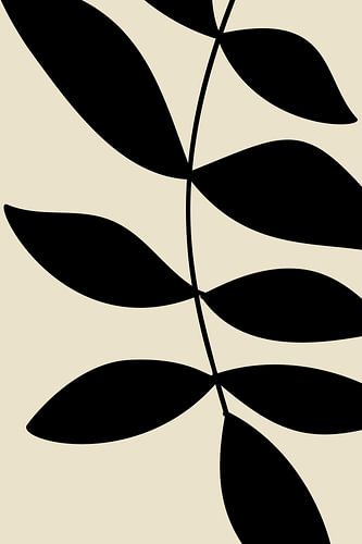 Basic Botanical Black Leaves nr. 1