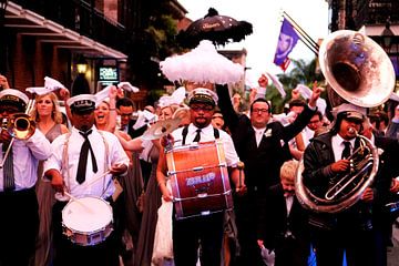 Street band in New Orleans (USA) by Weg van het Noorden