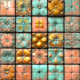 Timeless Tiles - Floral Blush by byRenzo