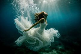 Ascent into the light - The birth of the moment by Klaus Tesching - Art-AI