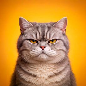 Grumpy Cat - Sunlight by Uwe Kiefer