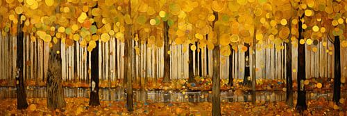 Autumn Lake in the Woods