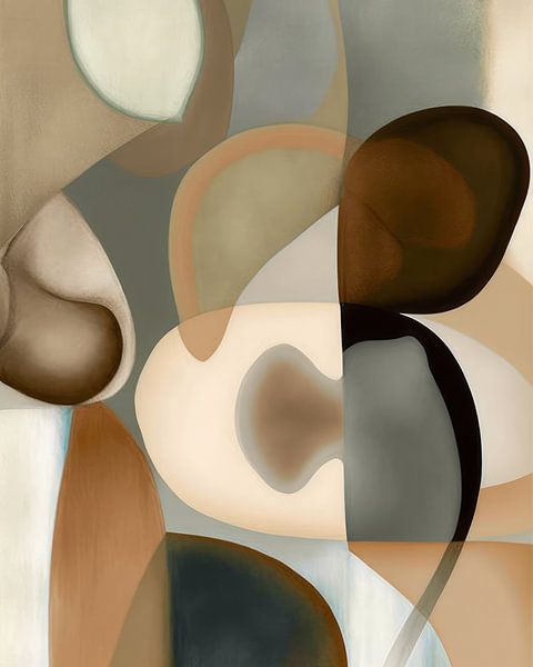 Modern abstract shapes and lines. by AVC Art Studio