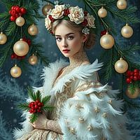 Princesse d'hiver des contes de fées russes.