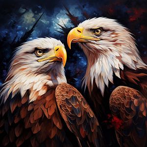 2 aigles artistiques sur The Xclusive Art