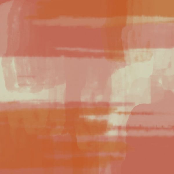 Abstract art in neon and pastel colors. Salmon, pink, white no. 5 by Dina Dankers