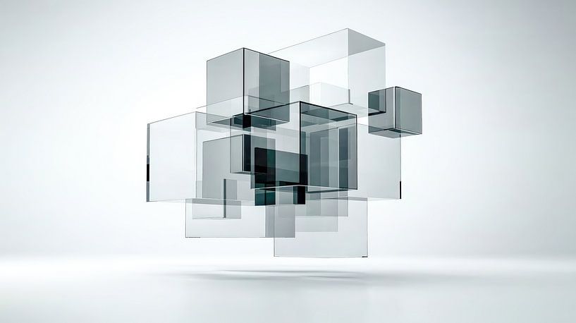 Vorausschauende Transparenz – Kontemporäre Strukturen von Klaus Tesching - Art-AI