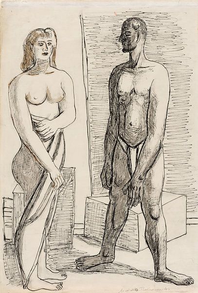 Max Beckmann - Modèles (1947) par Peter Balan