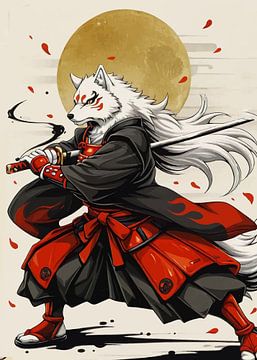 White Wolf Samurai by MIROKKU