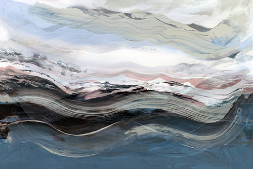 Fließender abstrakter Horizont