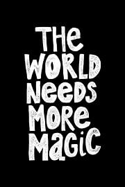 More Magic Schwarz-Weiß-Illustration handschriftlich von HelloHappylife