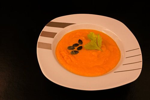 Pompoensoep met kerrie en kokosmelk