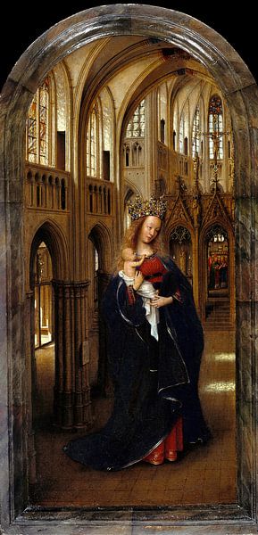Jan van Eyck - De Madonna in de Kerk van 1000 Schilderijen