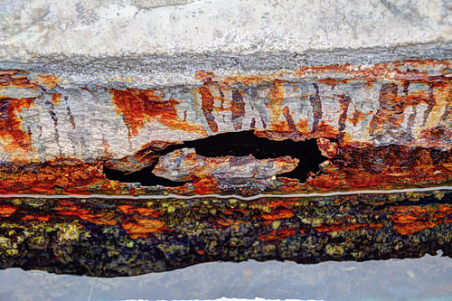 Minimalism Art Photography Rusty Seaside Boardwalk Wall