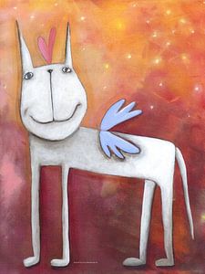 Angel Paard - Schilderij voor Kinderen van Sonja Mengkowski