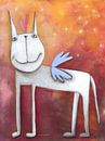 Angel Paard - Schilderij voor Kinderen van Sonja Mengkowski thumbnail