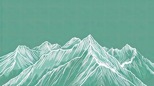 Minimalistische Gebirgskunst für moderne Heimdekoration