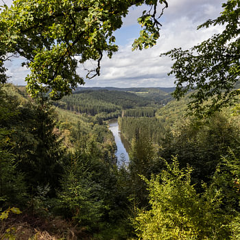 Uitzicht op de Semoisvallei, Ardennen, België