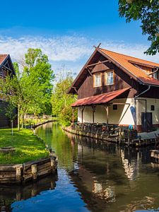 Gebäude im Spreewald in Lehde