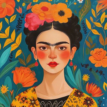 Frida Poster Kunstdruck von Niklas Maximilian